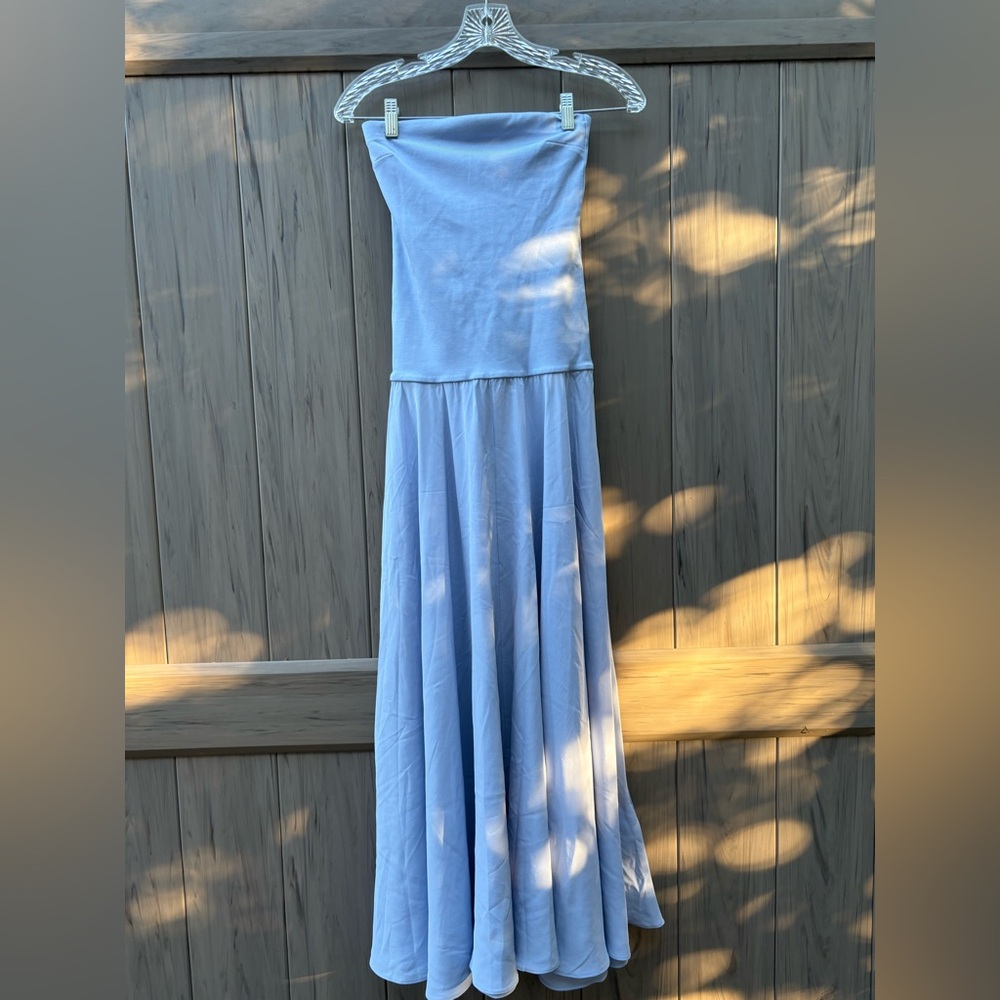 Esse Studios Illi Strapless Stretch-Knit And Silk… - image 5